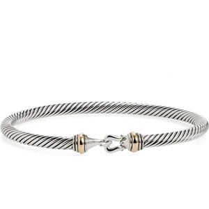 David Yurman Cable Bucket Bracelet With Gold! Practically Brand New!